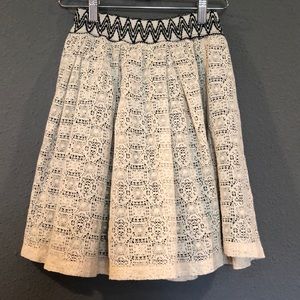 Black and off-white skirt